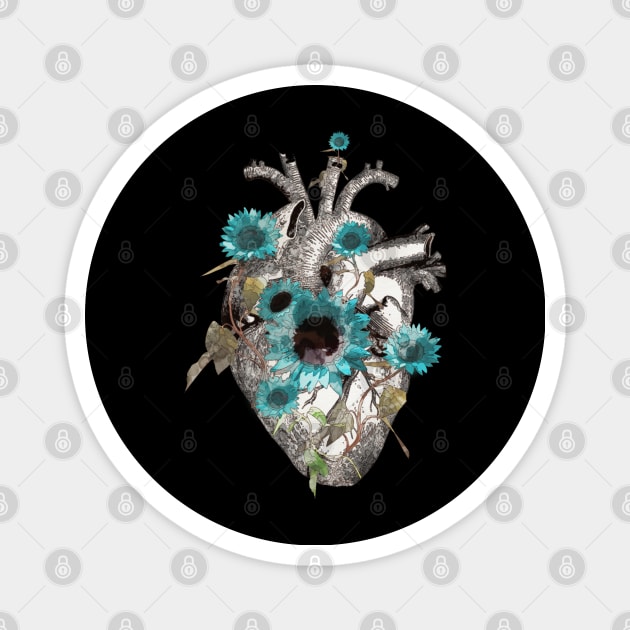 Floral heart 26 Magnet by Collagedream